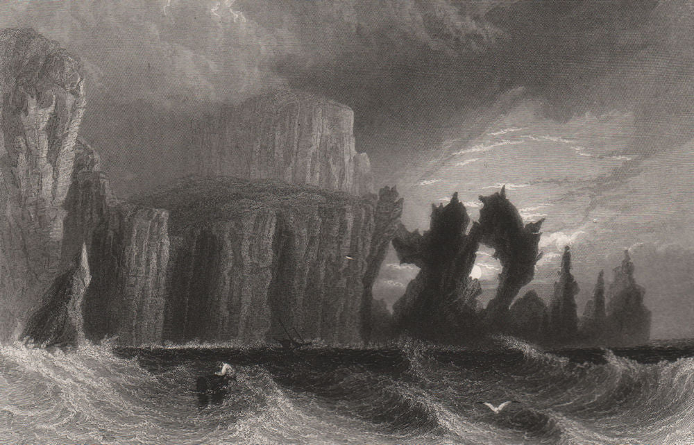 Cape Wrath, Sutherland. North Highlands. Scotland. BARTLETT c1840 old print